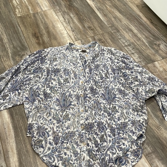 ANTHROPOLOGIE Pilcro The Tavi Buttondown Blouse XS - Picture 5 of 11